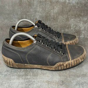 Cole Haan Leather Sneaker In Brown Black | Size 9.5 |  AD85